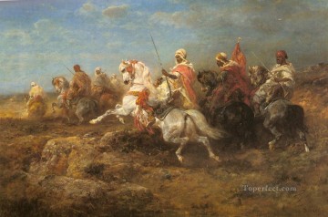 アドルフ・シュレイヤー Painting - アラブ・パトロール アラブ・アドルフ・シュレイヤー